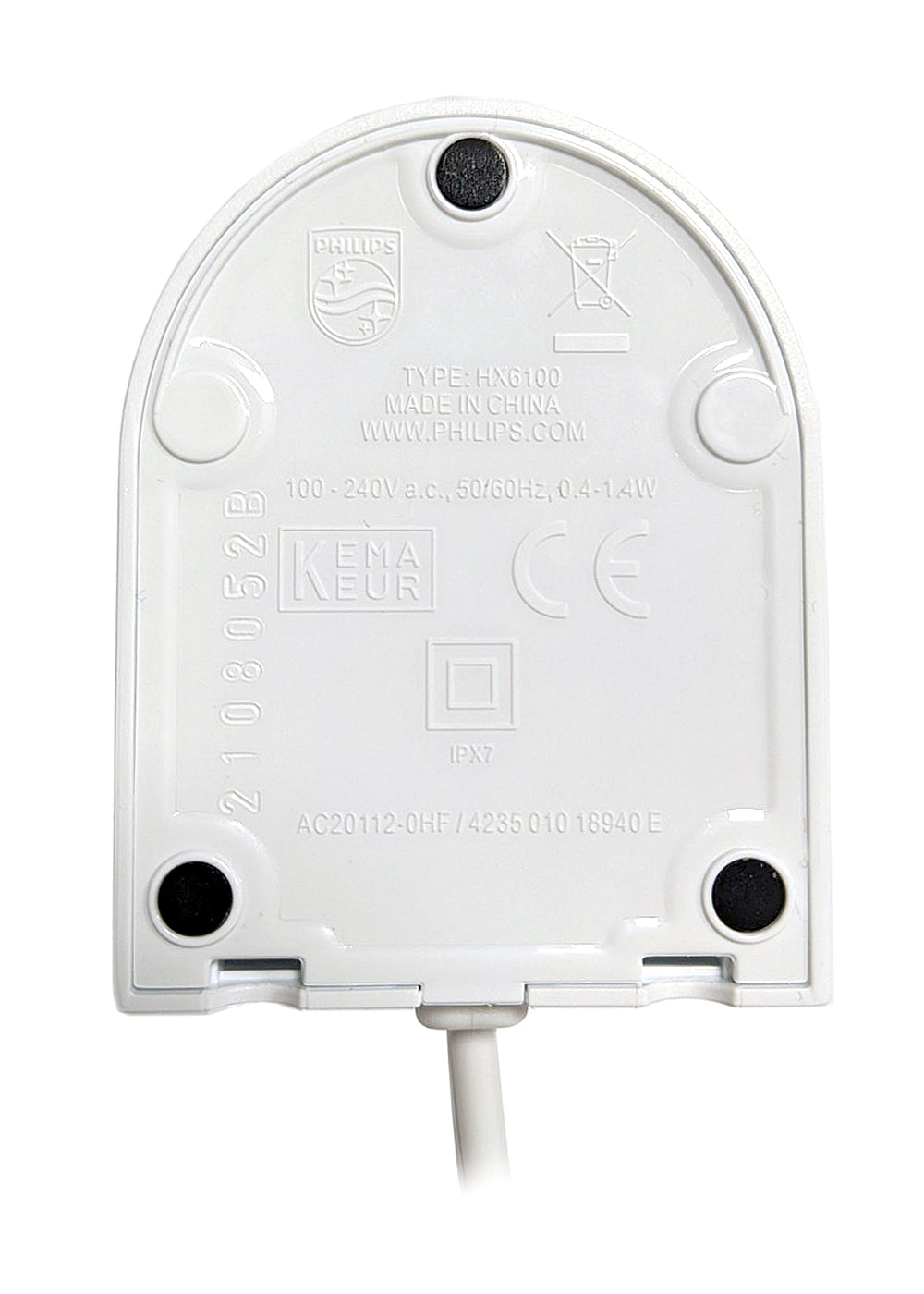 Philips EU ONLY - 2 pin charger for Sonicare (see description for compatibility)