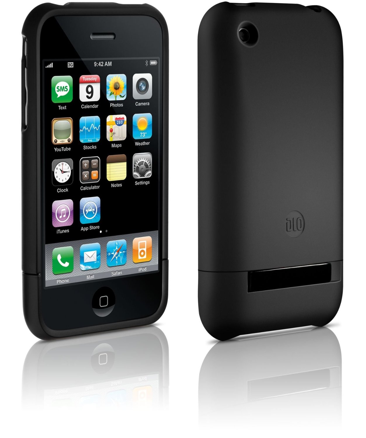 Philips Matte Black Polycarbonate Hard Case Cover for iPhone 3G 3GS - NEW