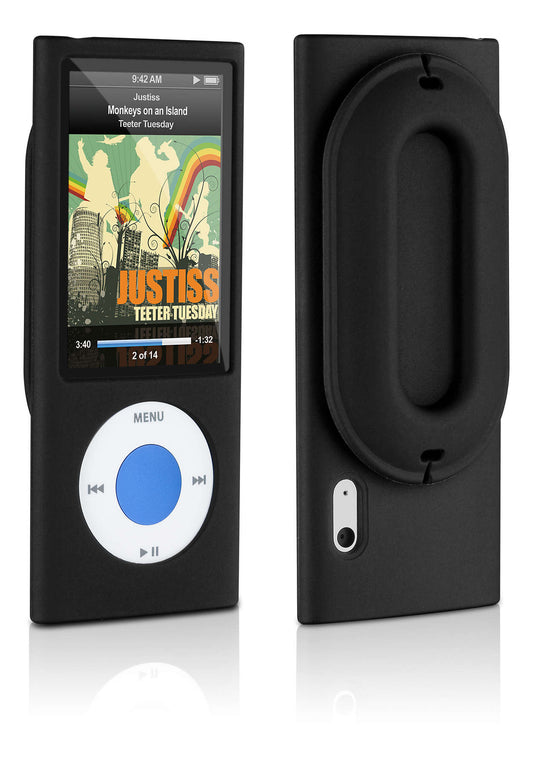 Philips Black Silicone Case with Cord Saver for iPod Nano 5G - DLA66006D/10 - NEW