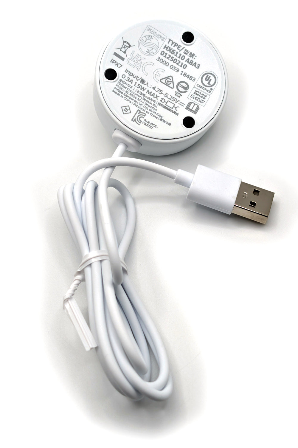 Philips USB charging base for Sonicare  - HX6110  - White ( see full ad)